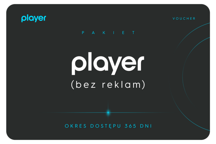 Karta podarunkowa PLAYER (bez reklam) 12 miesięcy