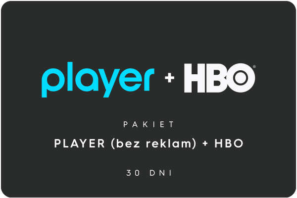 Karta podarunkowa PLAYER (bez reklam) + HBO 30 dni