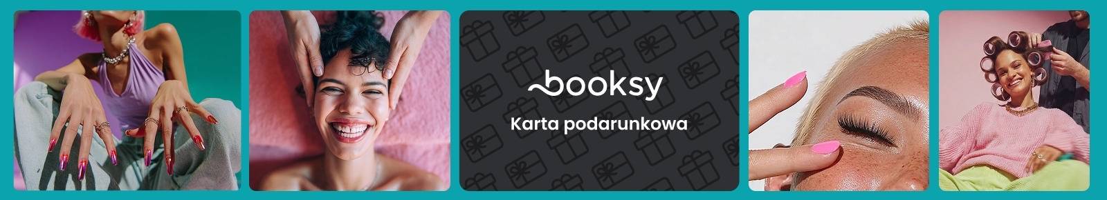 baner Booksy, karta podarunkowa, voucher