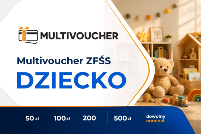 Uniwersalna Karta podarunkowa Multivoucher ZFŚS Dzieci