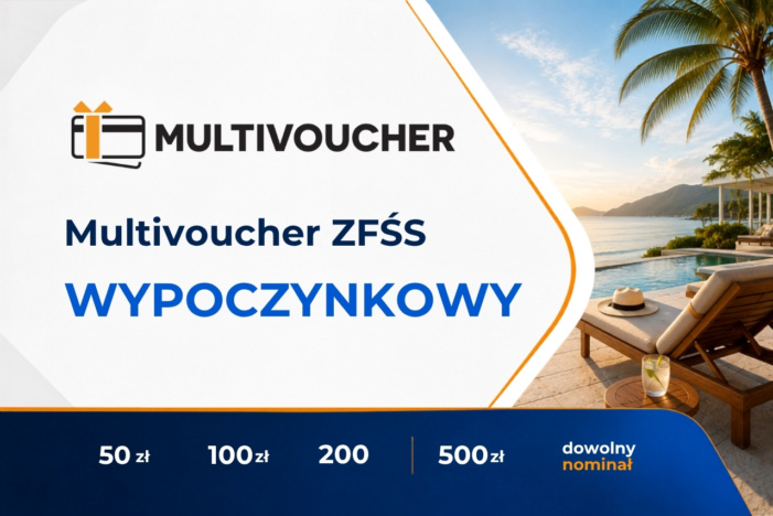 Uniwersalna Karta podarunkowa Multivoucher ZFŚS Wypoczynkowy