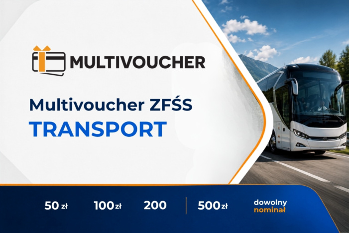 Uniwersalna Karta podarunkowa Multivoucher ZFŚS Transport